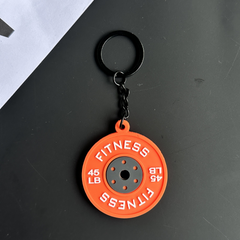 Mini Barbell Keychain