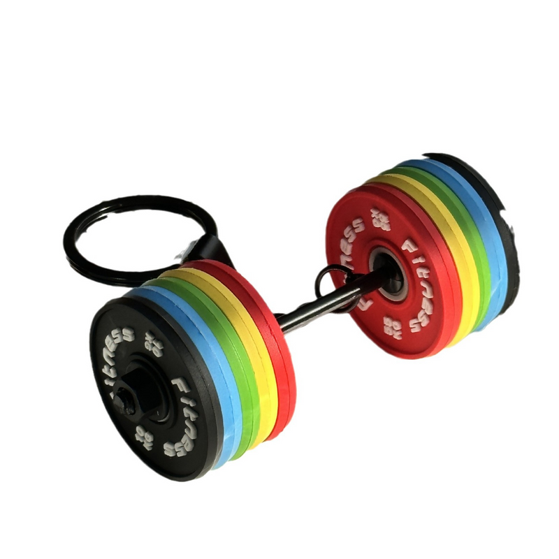 Mini Barbell Keychain