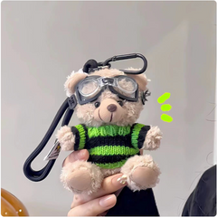 Pilot Bear Keychain