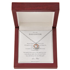 To My Daughter – Forever In My Heart Necklace | Gift From Dad