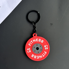 Mini Barbell Keychain