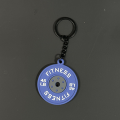 Mini Barbell Keychain