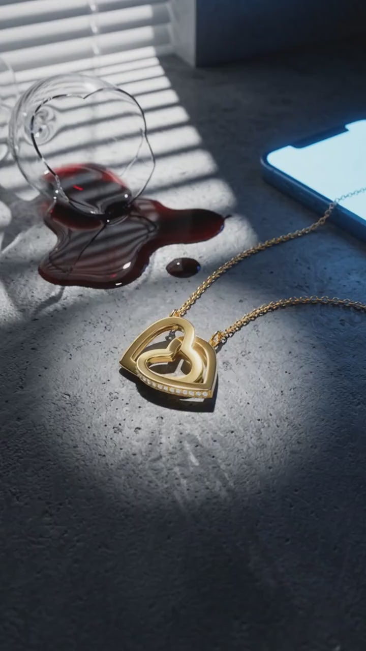 Interlocking Hearts Necklace